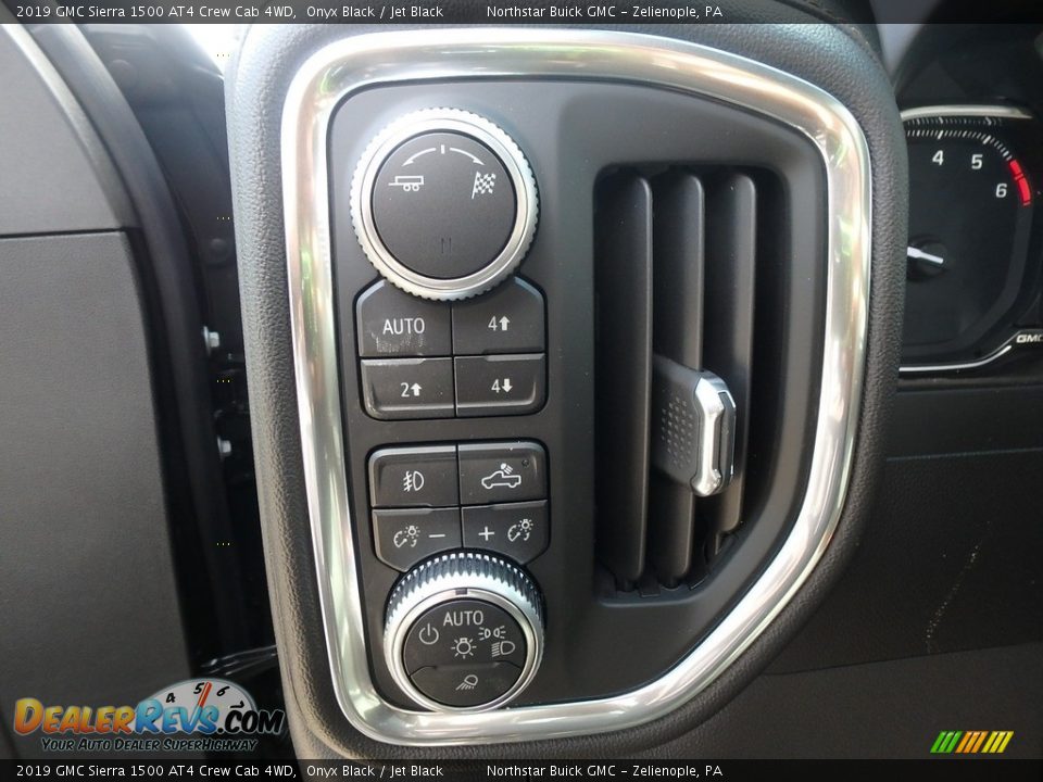 Controls of 2019 GMC Sierra 1500 AT4 Crew Cab 4WD Photo #14