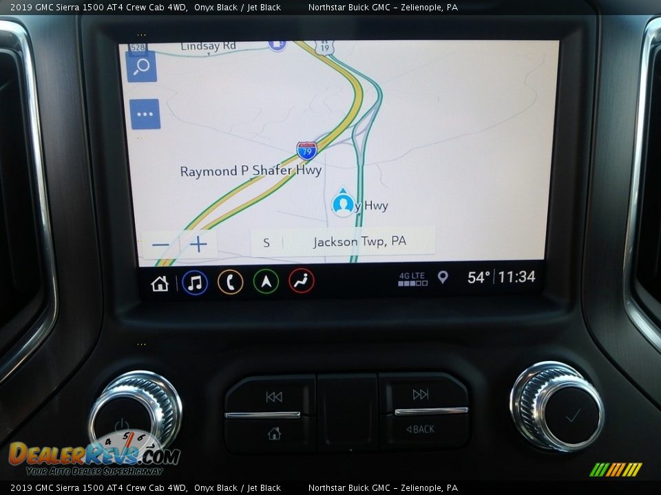 Navigation of 2019 GMC Sierra 1500 AT4 Crew Cab 4WD Photo #18