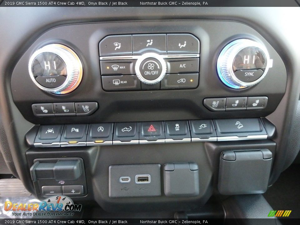Controls of 2019 GMC Sierra 1500 AT4 Crew Cab 4WD Photo #20