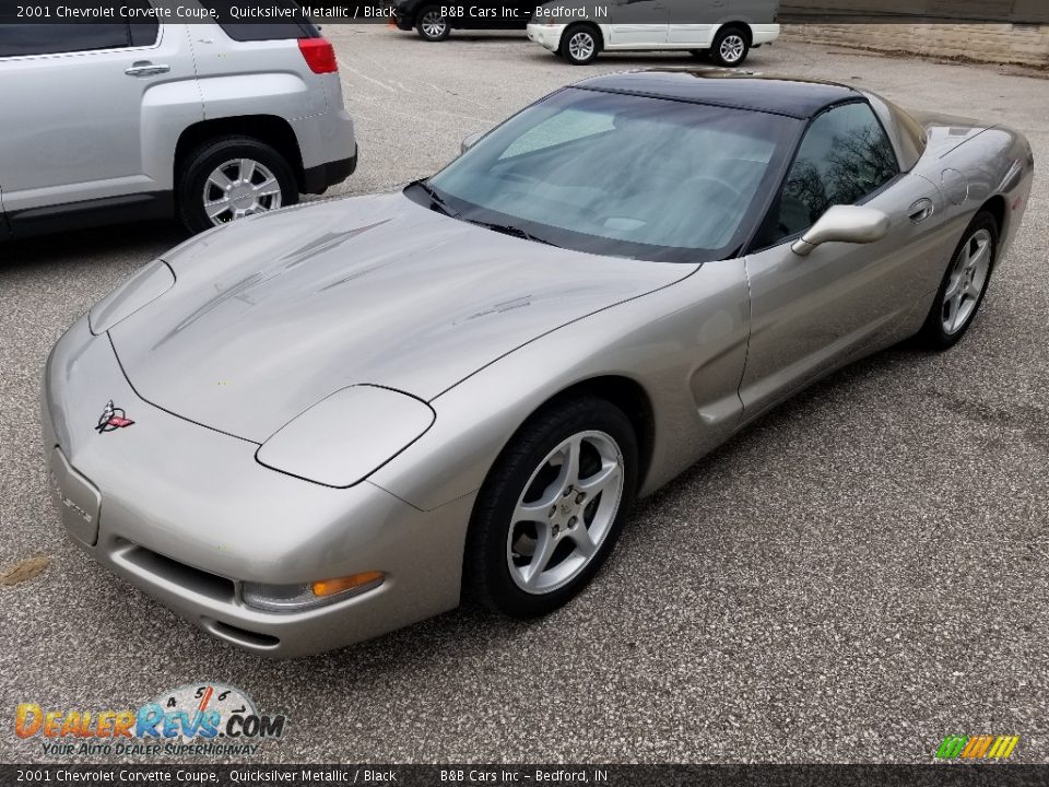 2001 Chevrolet Corvette Coupe Quicksilver Metallic / Black Photo #1