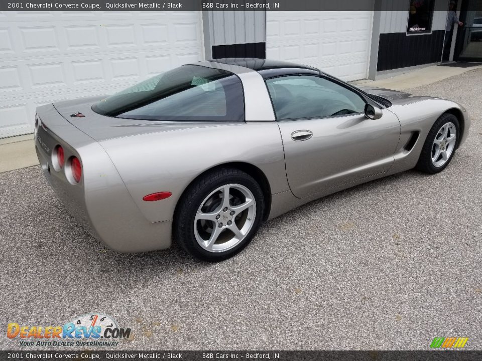 2001 Chevrolet Corvette Coupe Quicksilver Metallic / Black Photo #4