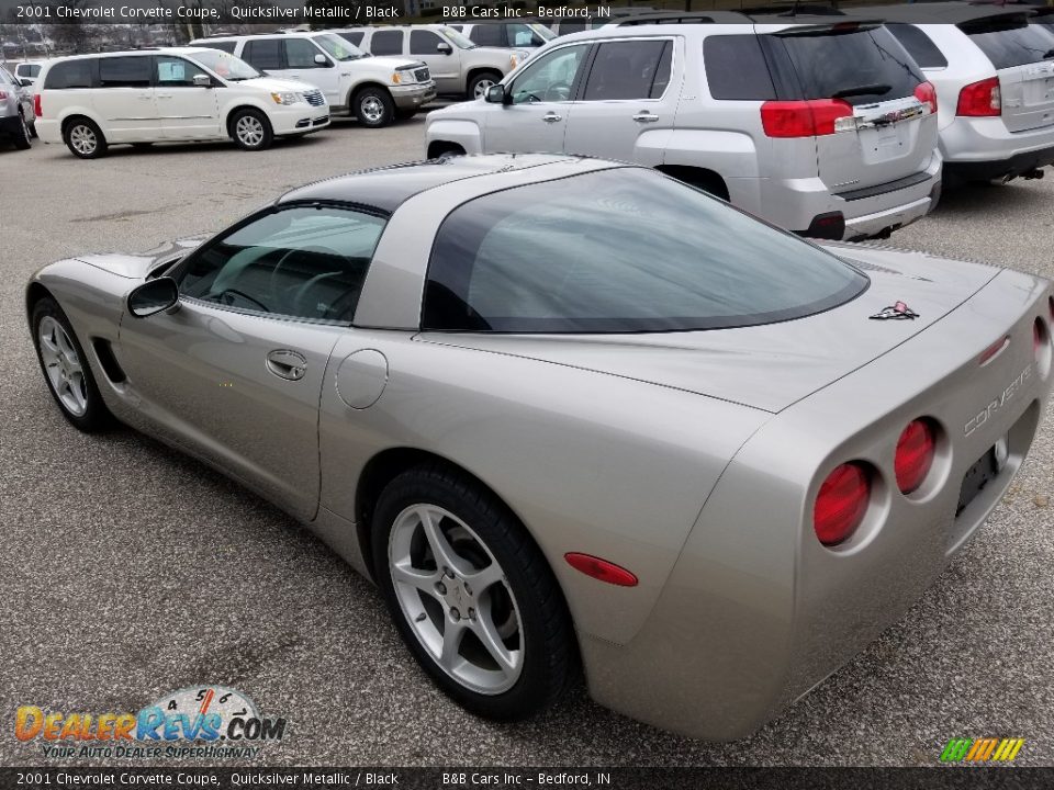 2001 Chevrolet Corvette Coupe Quicksilver Metallic / Black Photo #6