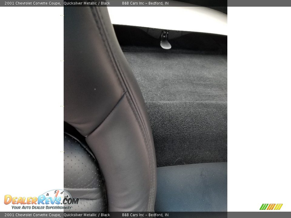 2001 Chevrolet Corvette Coupe Quicksilver Metallic / Black Photo #14