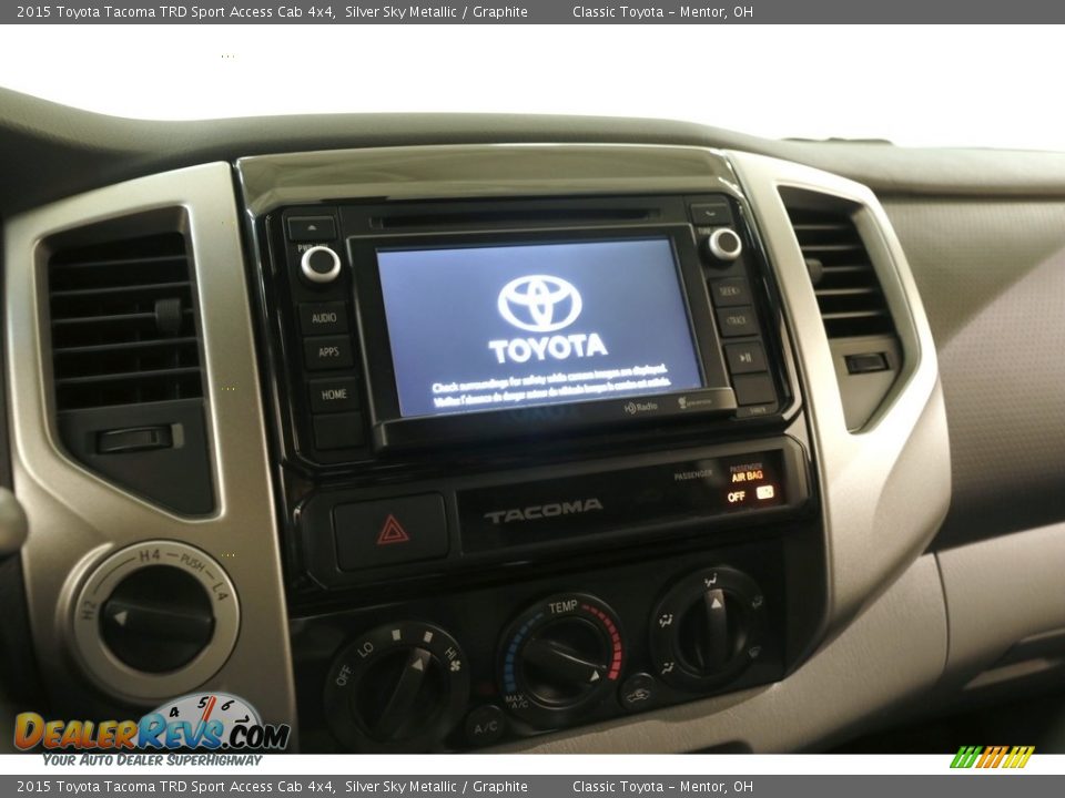 2015 Toyota Tacoma TRD Sport Access Cab 4x4 Silver Sky Metallic / Graphite Photo #9