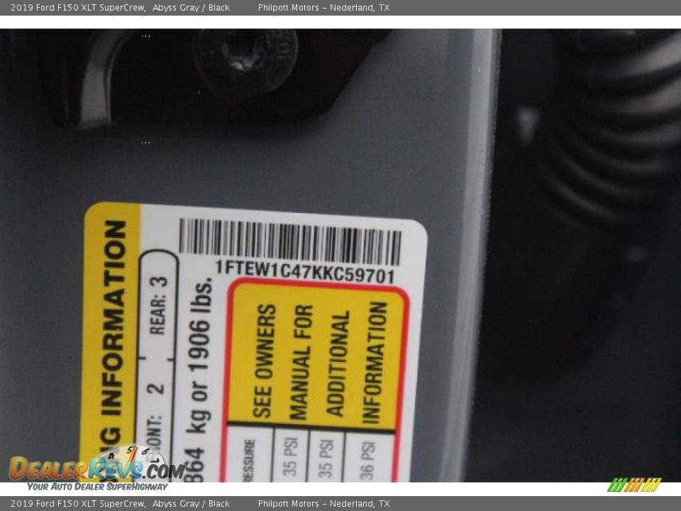 2019 Ford F150 XLT SuperCrew Abyss Gray / Black Photo #22