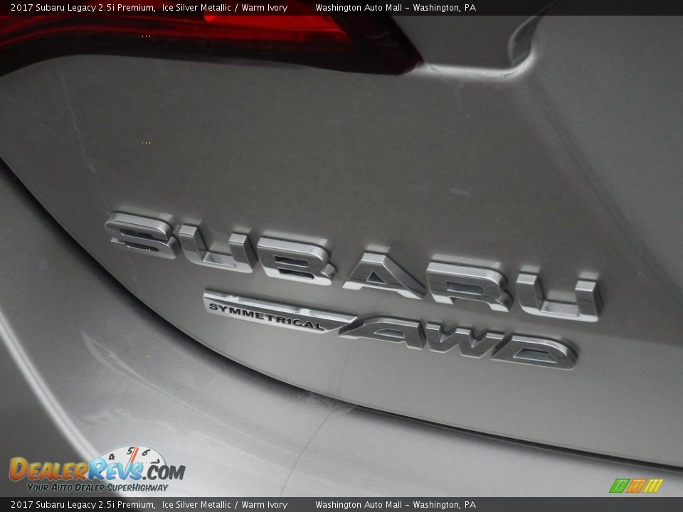 2017 Subaru Legacy 2.5i Premium Ice Silver Metallic / Warm Ivory Photo #12