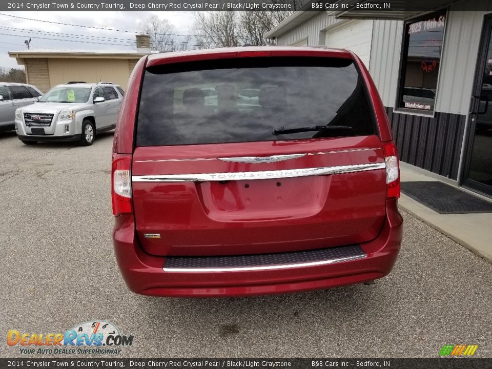 2014 Chrysler Town & Country Touring Deep Cherry Red Crystal Pearl / Black/Light Graystone Photo #4