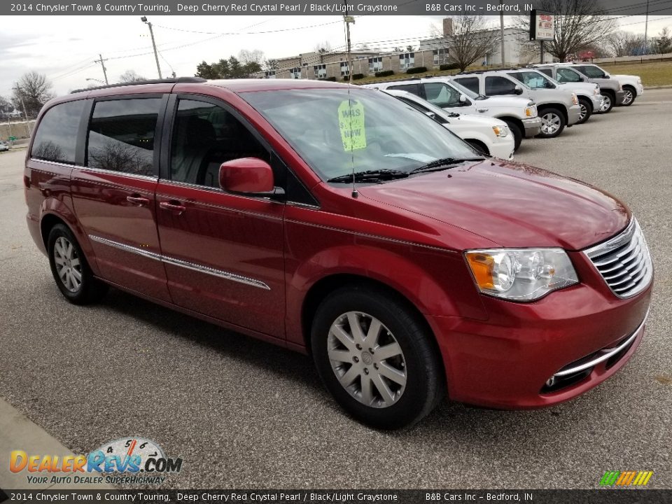 2014 Chrysler Town & Country Touring Deep Cherry Red Crystal Pearl / Black/Light Graystone Photo #6