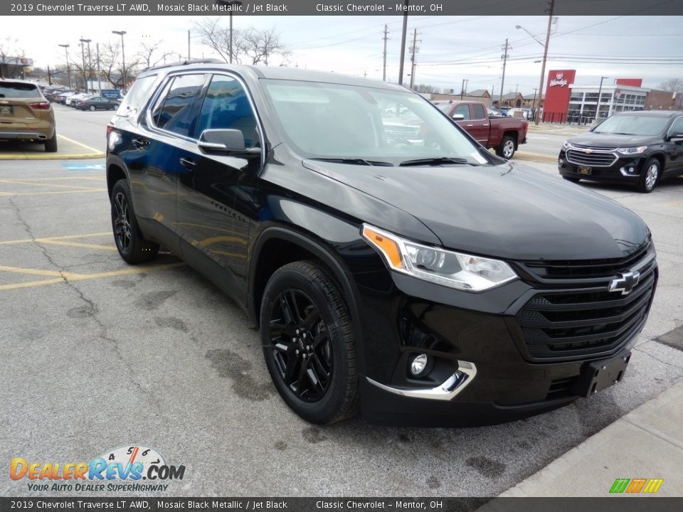 2019 Chevrolet Traverse LT AWD Mosaic Black Metallic / Jet Black Photo #3