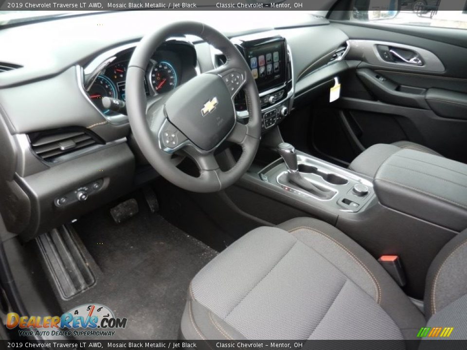 2019 Chevrolet Traverse LT AWD Mosaic Black Metallic / Jet Black Photo #6