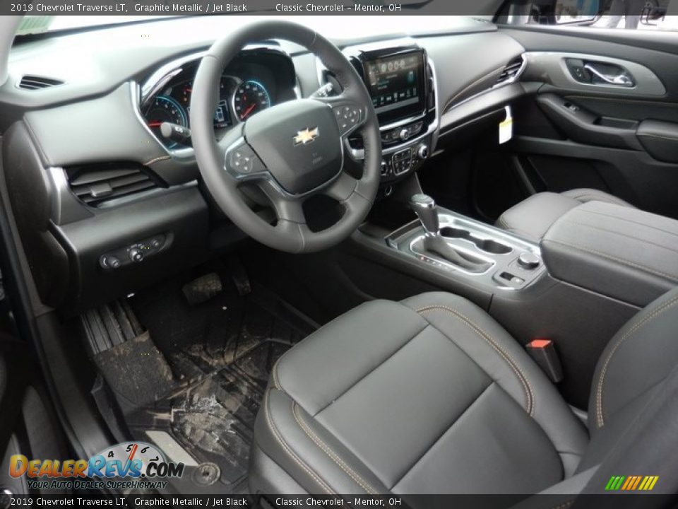 Jet Black Interior - 2019 Chevrolet Traverse LT Photo #6