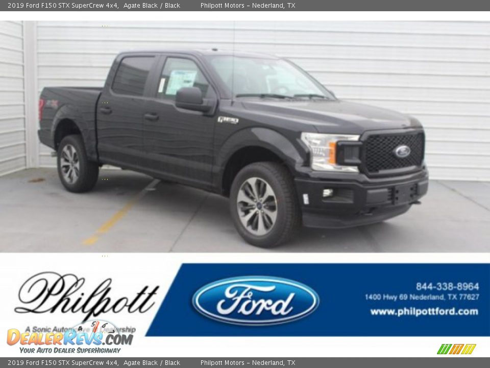 2019 Ford F150 STX SuperCrew 4x4 Agate Black / Black Photo #1