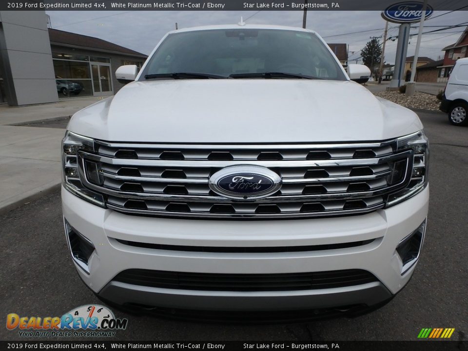2019 Ford Expedition Limited 4x4 White Platinum Metallic Tri-Coat / Ebony Photo #2