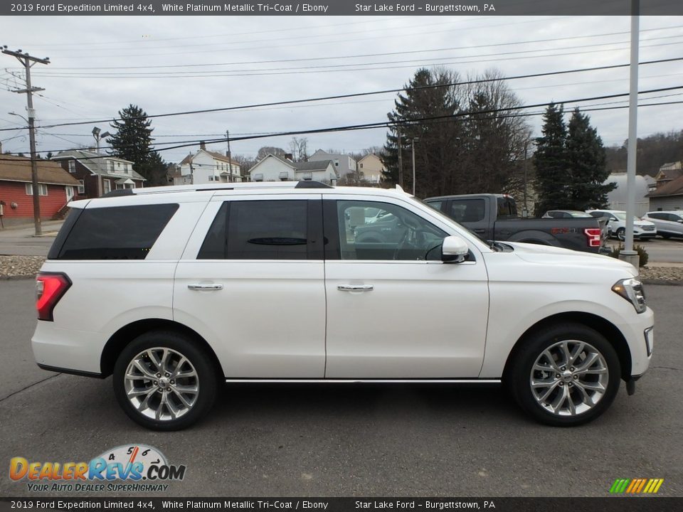 White Platinum Metallic Tri-Coat 2019 Ford Expedition Limited 4x4 Photo #4