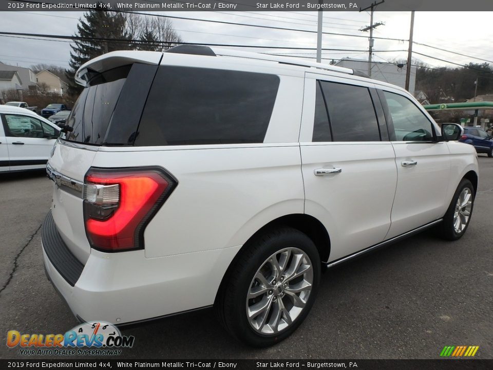 2019 Ford Expedition Limited 4x4 White Platinum Metallic Tri-Coat / Ebony Photo #5