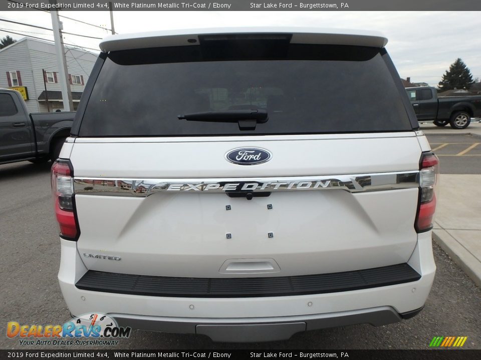 2019 Ford Expedition Limited 4x4 White Platinum Metallic Tri-Coat / Ebony Photo #6