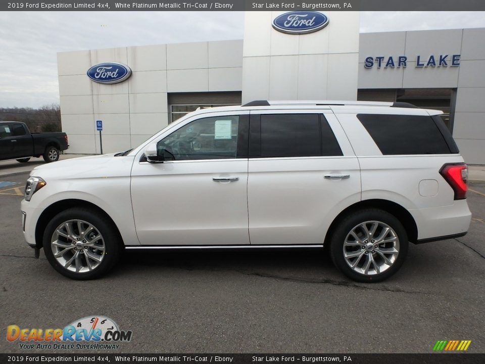 2019 Ford Expedition Limited 4x4 White Platinum Metallic Tri-Coat / Ebony Photo #9