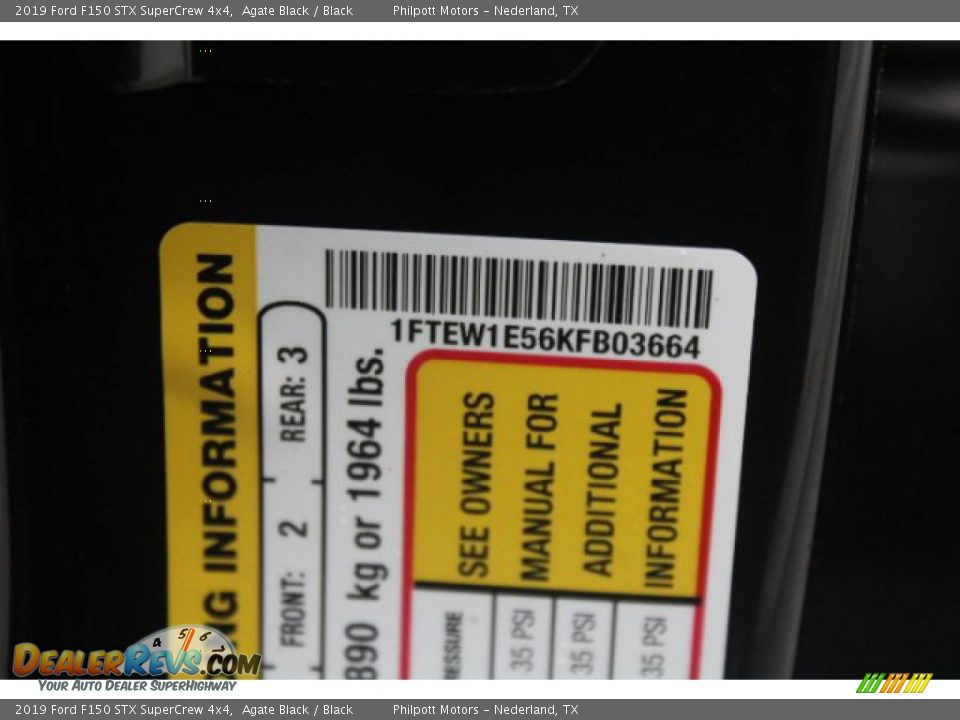 2019 Ford F150 STX SuperCrew 4x4 Agate Black / Black Photo #21