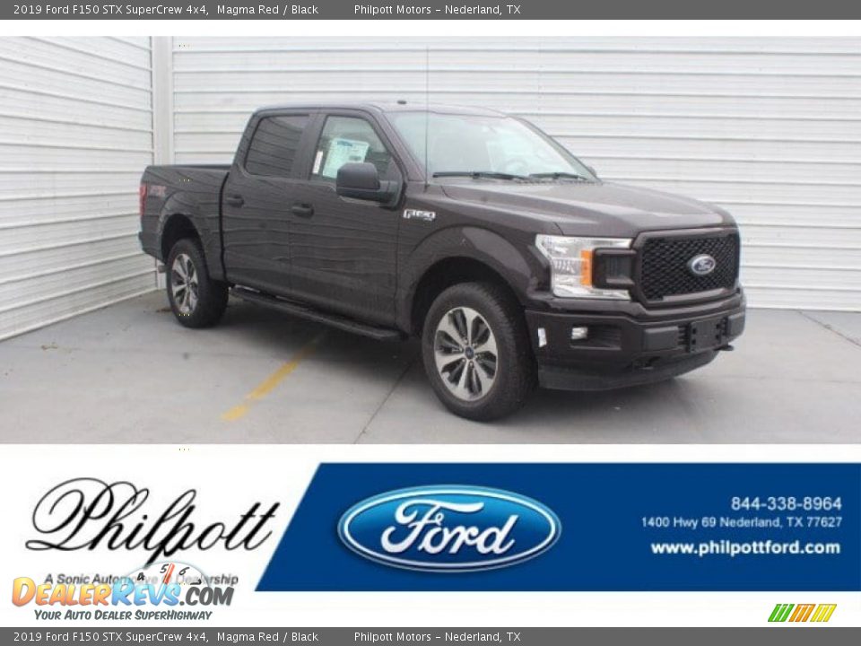 2019 Ford F150 STX SuperCrew 4x4 Magma Red / Black Photo #1