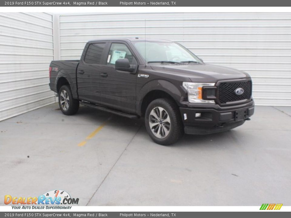 2019 Ford F150 STX SuperCrew 4x4 Magma Red / Black Photo #2