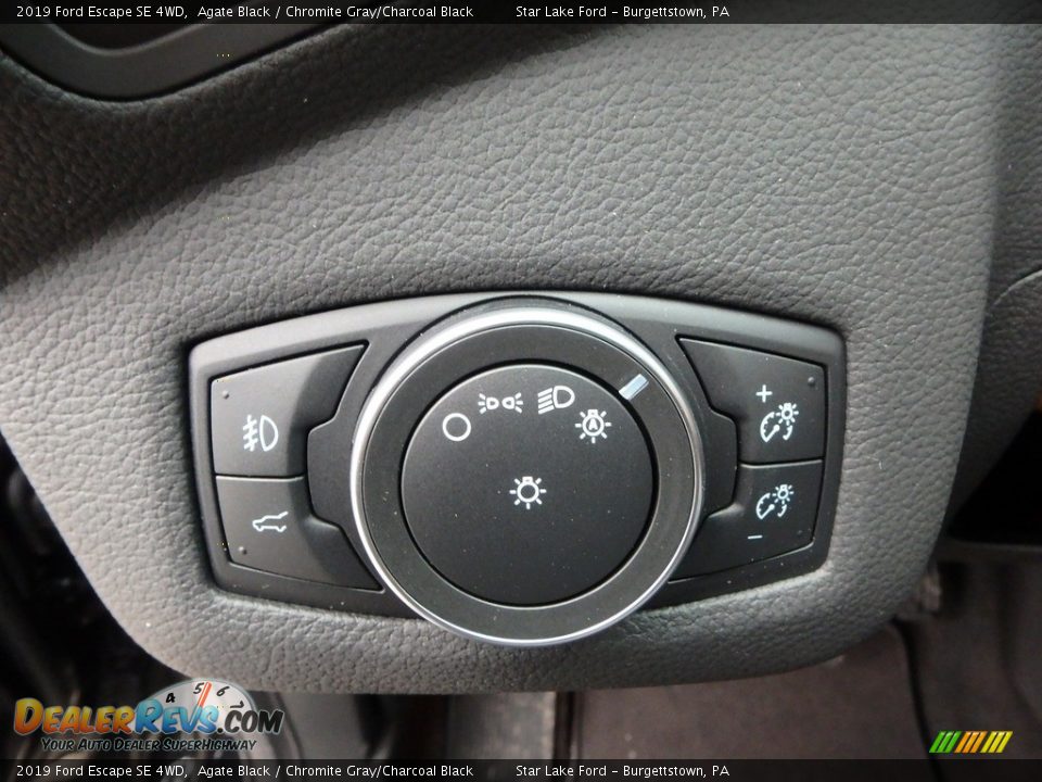 2019 Ford Escape SE 4WD Agate Black / Chromite Gray/Charcoal Black Photo #14