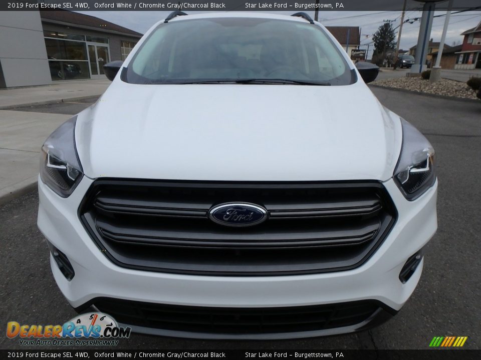 2019 Ford Escape SEL 4WD Oxford White / Chromite Gray/Charcoal Black Photo #2