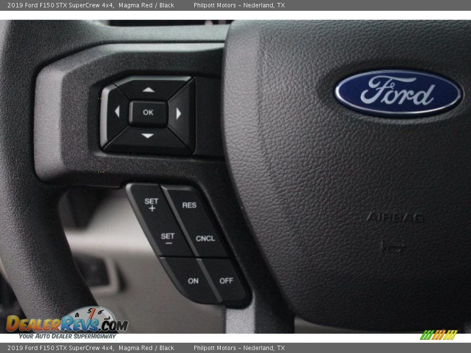 2019 Ford F150 STX SuperCrew 4x4 Magma Red / Black Photo #13