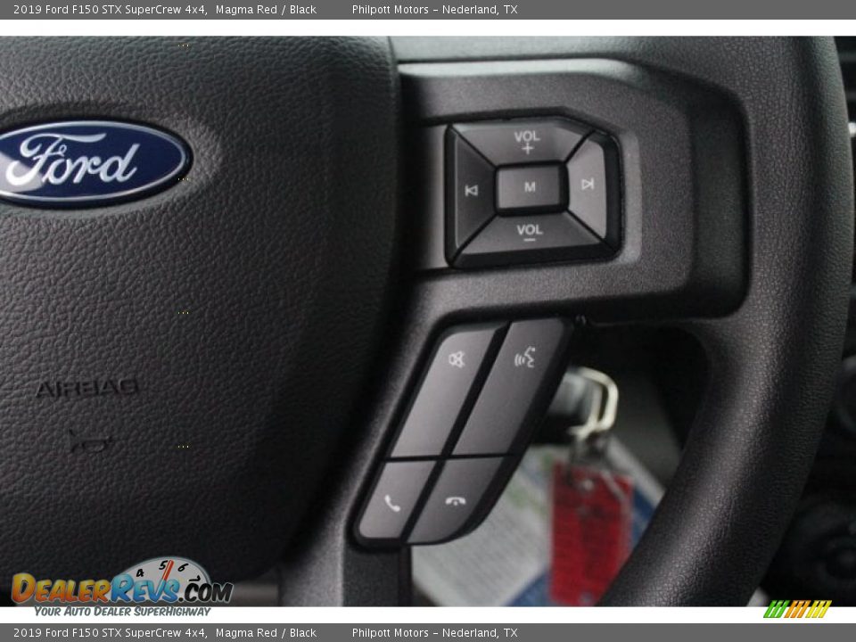 2019 Ford F150 STX SuperCrew 4x4 Magma Red / Black Photo #14