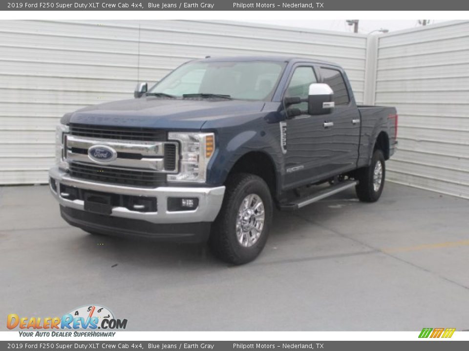 2019 Ford F250 Super Duty XLT Crew Cab 4x4 Blue Jeans / Earth Gray Photo #4