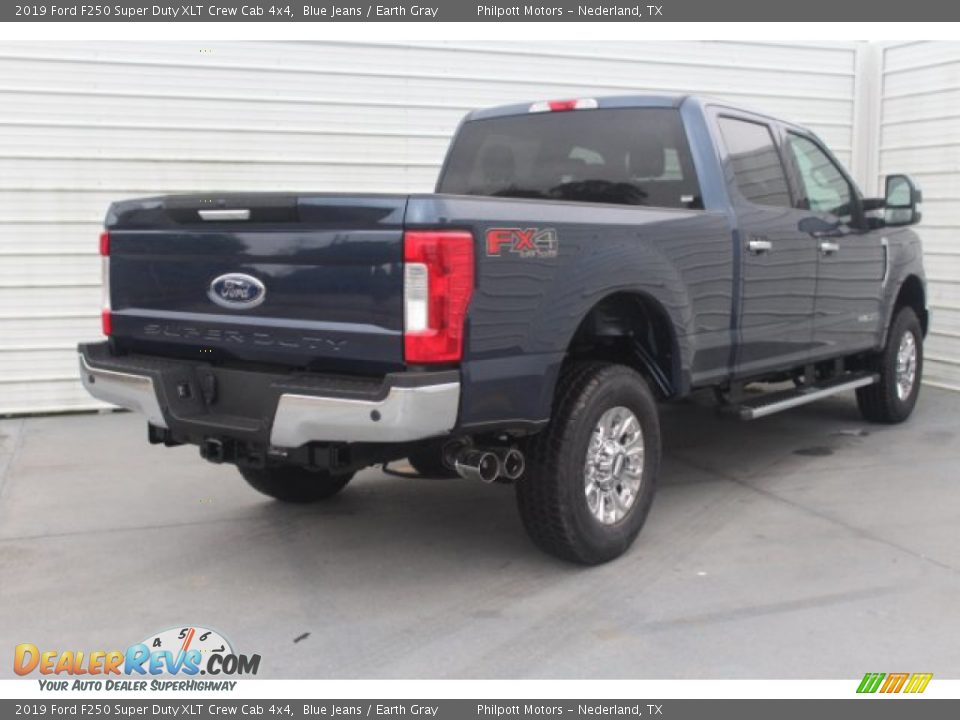 2019 Ford F250 Super Duty XLT Crew Cab 4x4 Blue Jeans / Earth Gray Photo #8