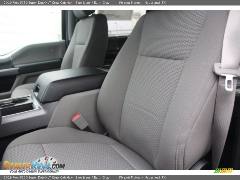 2019 Ford F250 Super Duty XLT Crew Cab 4x4 Blue Jeans / Earth Gray Photo #10
