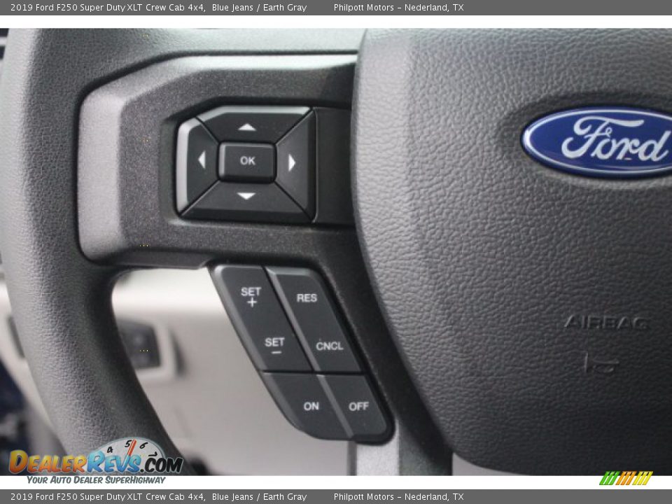2019 Ford F250 Super Duty XLT Crew Cab 4x4 Blue Jeans / Earth Gray Photo #14