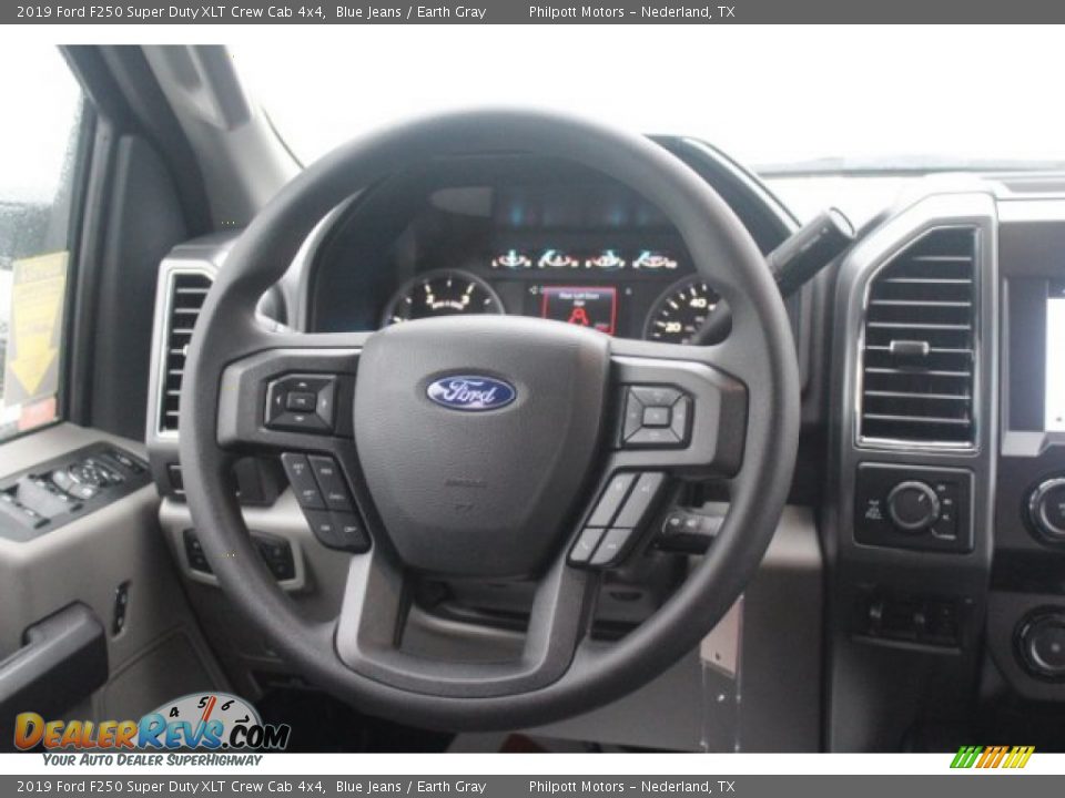 2019 Ford F250 Super Duty XLT Crew Cab 4x4 Blue Jeans / Earth Gray Photo #19