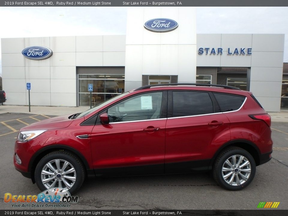 2019 Ford Escape SEL 4WD Ruby Red / Medium Light Stone Photo #1