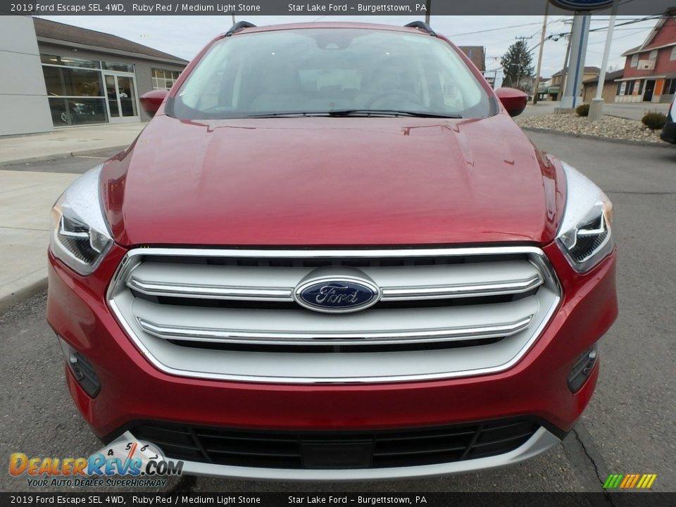 2019 Ford Escape SEL 4WD Ruby Red / Medium Light Stone Photo #2