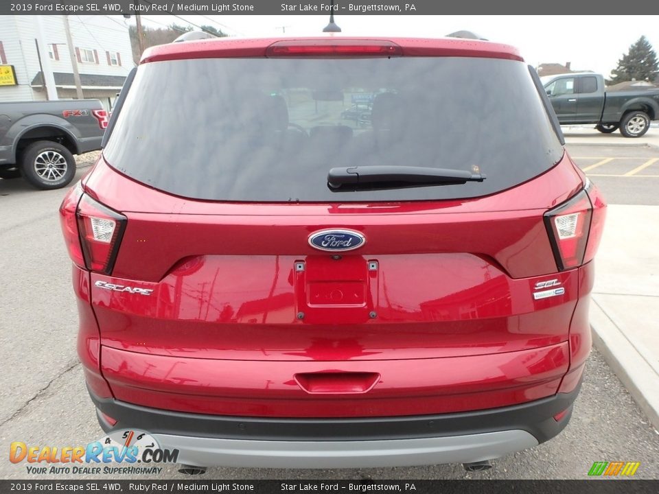 2019 Ford Escape SEL 4WD Ruby Red / Medium Light Stone Photo #6