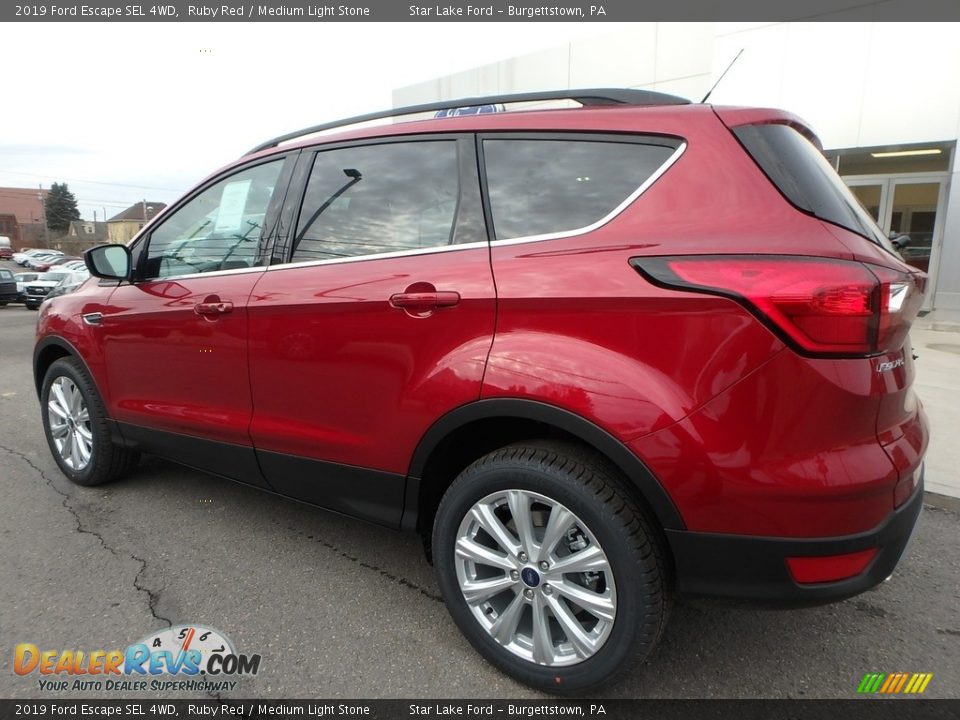2019 Ford Escape SEL 4WD Ruby Red / Medium Light Stone Photo #8