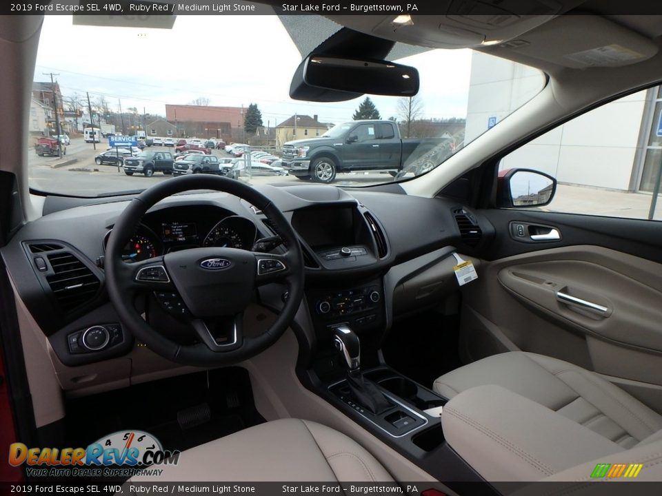 2019 Ford Escape SEL 4WD Ruby Red / Medium Light Stone Photo #12