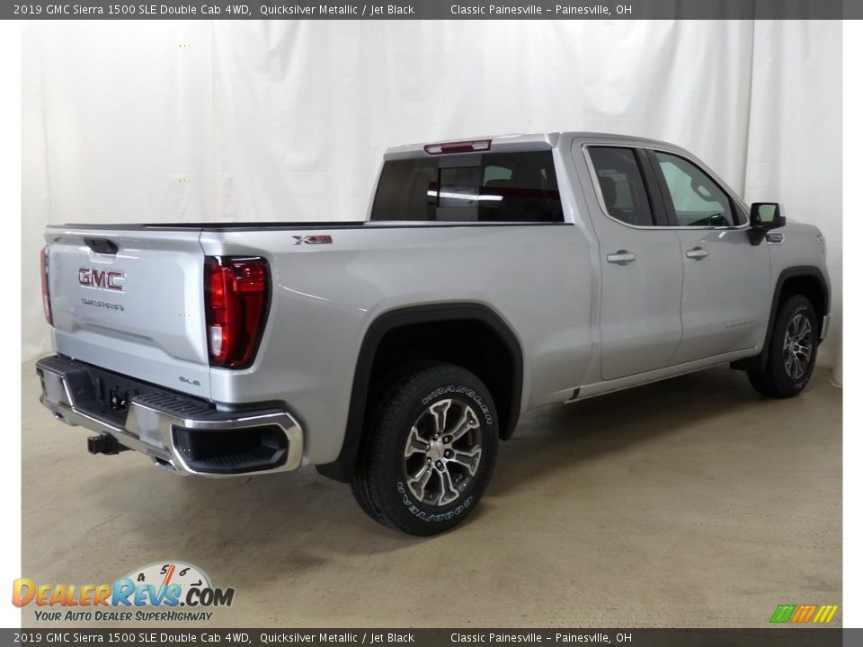 2019 GMC Sierra 1500 SLE Double Cab 4WD Quicksilver Metallic / Jet Black Photo #2