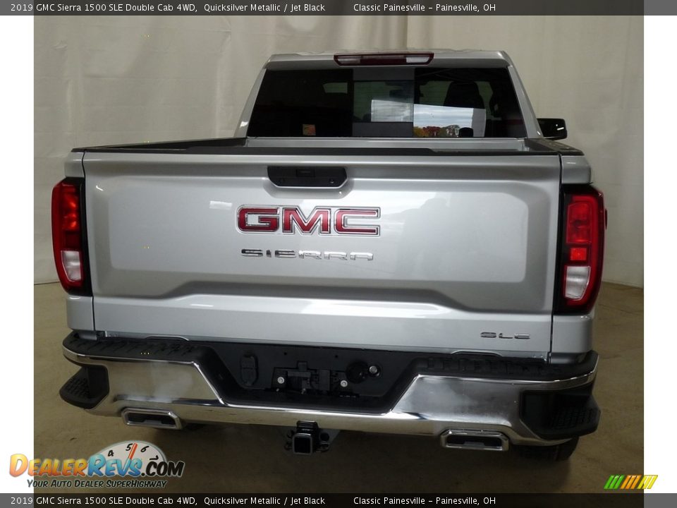 2019 GMC Sierra 1500 SLE Double Cab 4WD Quicksilver Metallic / Jet Black Photo #3