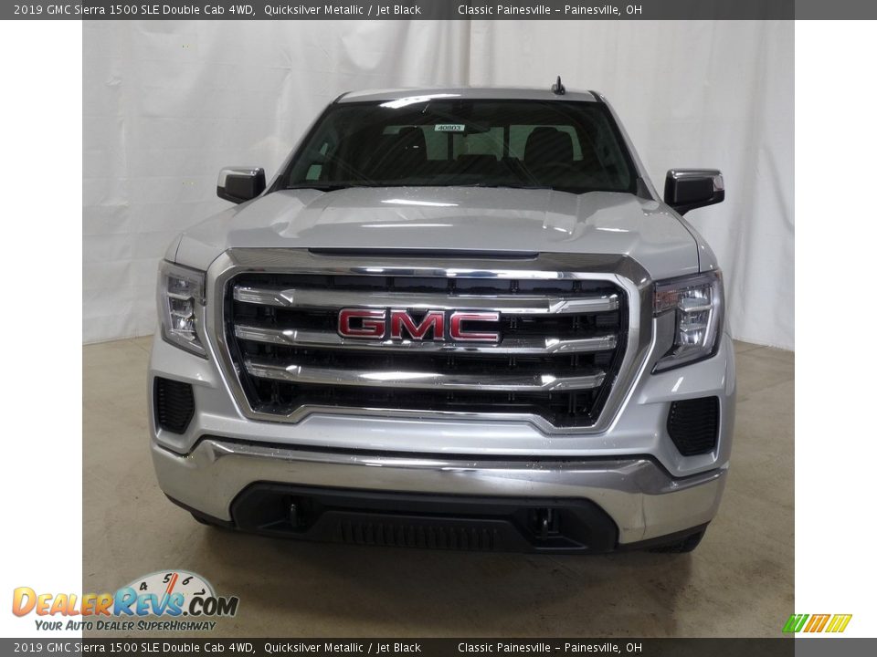 2019 GMC Sierra 1500 SLE Double Cab 4WD Quicksilver Metallic / Jet Black Photo #4