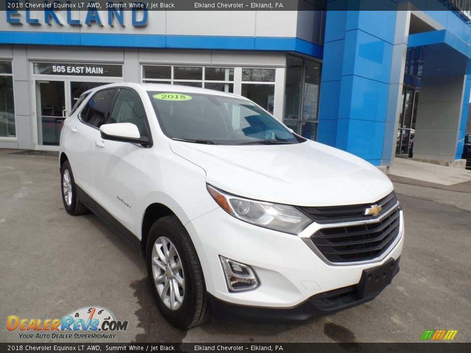 2018 Chevrolet Equinox LT AWD Summit White / Jet Black Photo #3