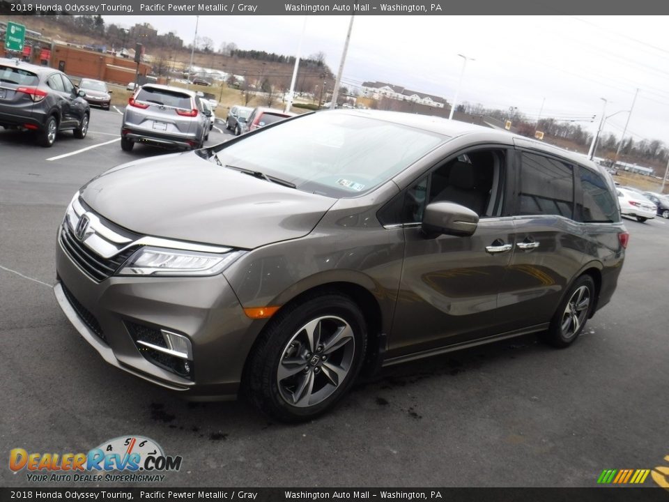 2018 Honda Odyssey Touring Pacific Pewter Metallic / Gray Photo #6