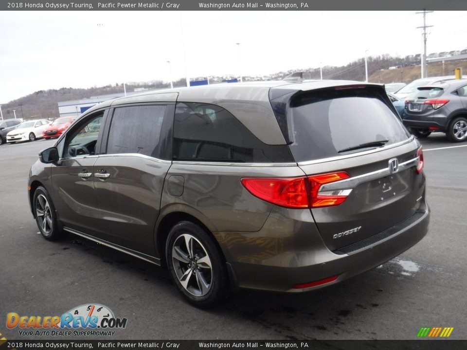 2018 Honda Odyssey Touring Pacific Pewter Metallic / Gray Photo #7