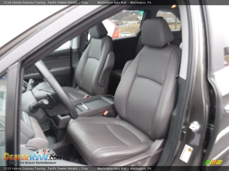2018 Honda Odyssey Touring Pacific Pewter Metallic / Gray Photo #11