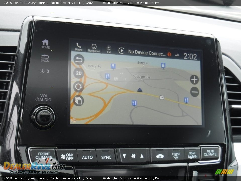 2018 Honda Odyssey Touring Pacific Pewter Metallic / Gray Photo #17