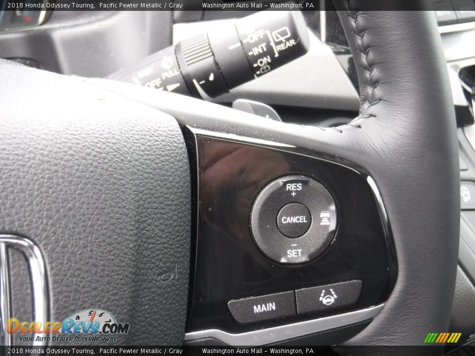 2018 Honda Odyssey Touring Pacific Pewter Metallic / Gray Photo #19