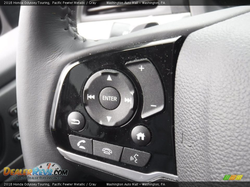 2018 Honda Odyssey Touring Pacific Pewter Metallic / Gray Photo #20