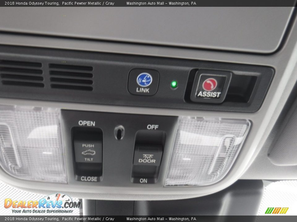 2018 Honda Odyssey Touring Pacific Pewter Metallic / Gray Photo #22