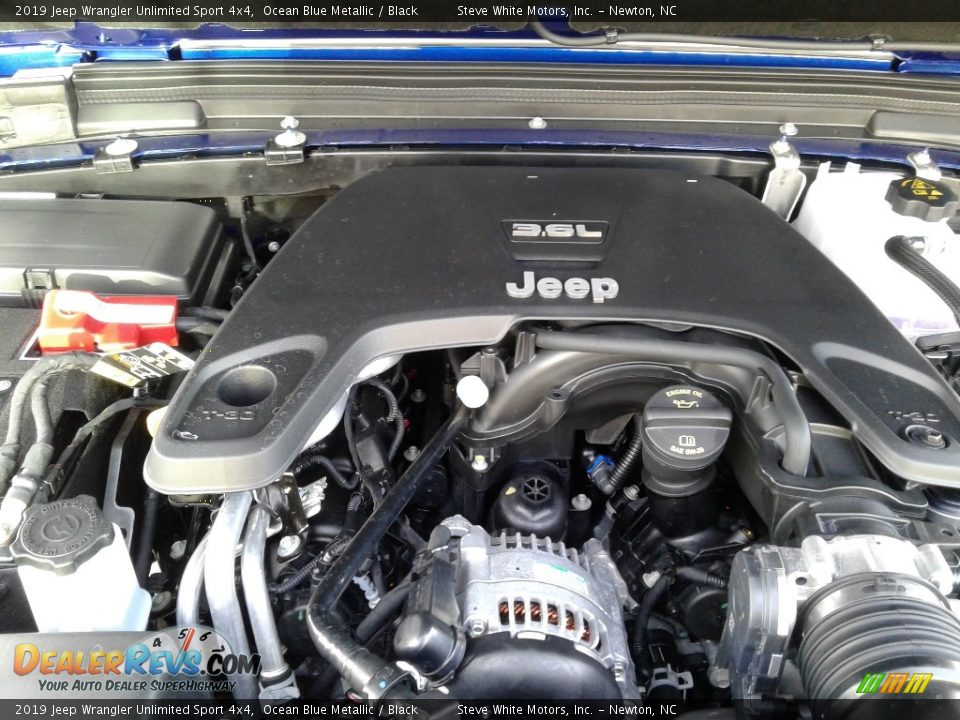 2019 Jeep Wrangler Unlimited Sport 4x4 Ocean Blue Metallic / Black Photo #26